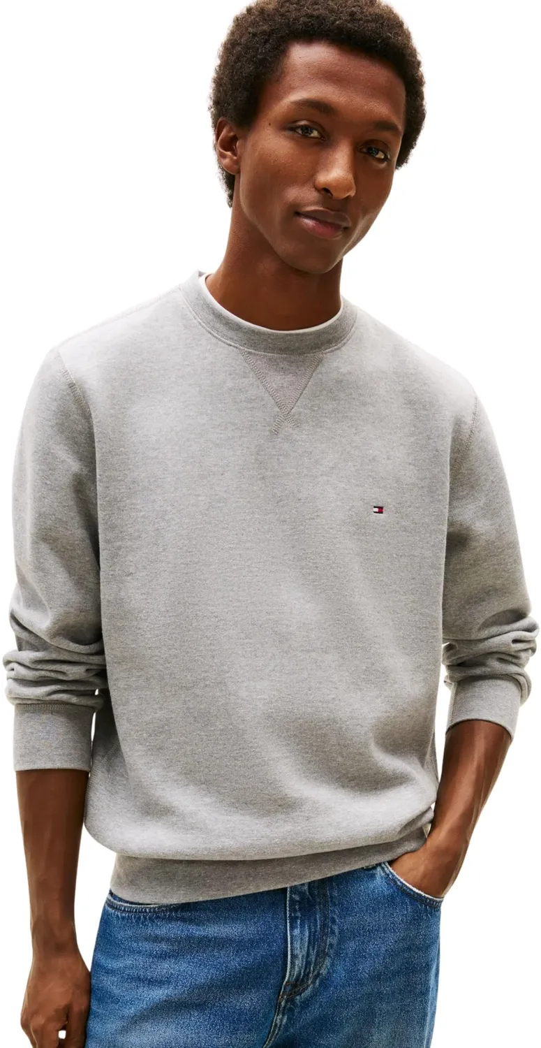 Tommy Hilfiger Essential Fleece MW0MW37232 felpa uomo nero cotone