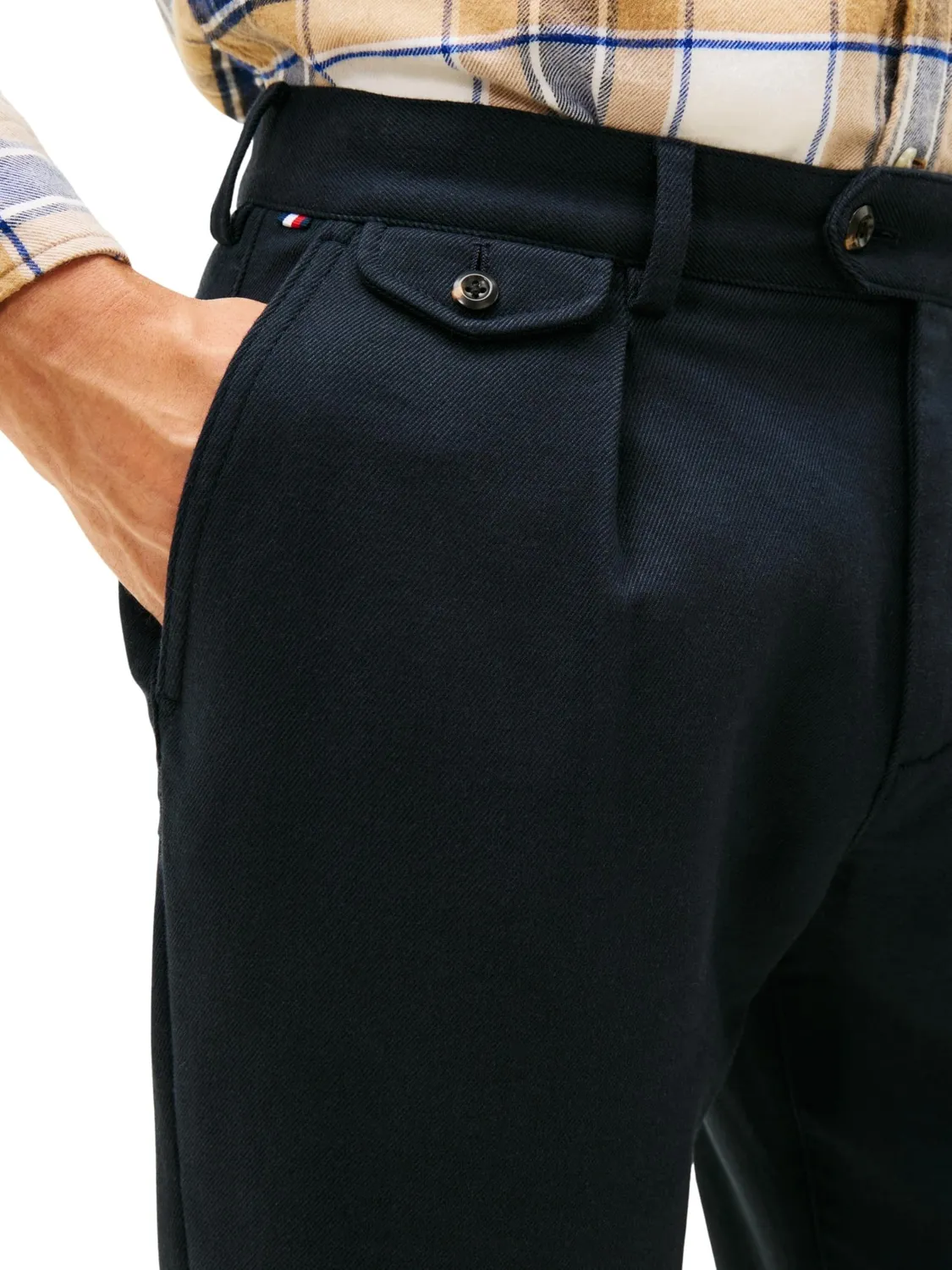 Tommy Hilfiger Harlem MW0MW40340 pantaloni casual twill neri