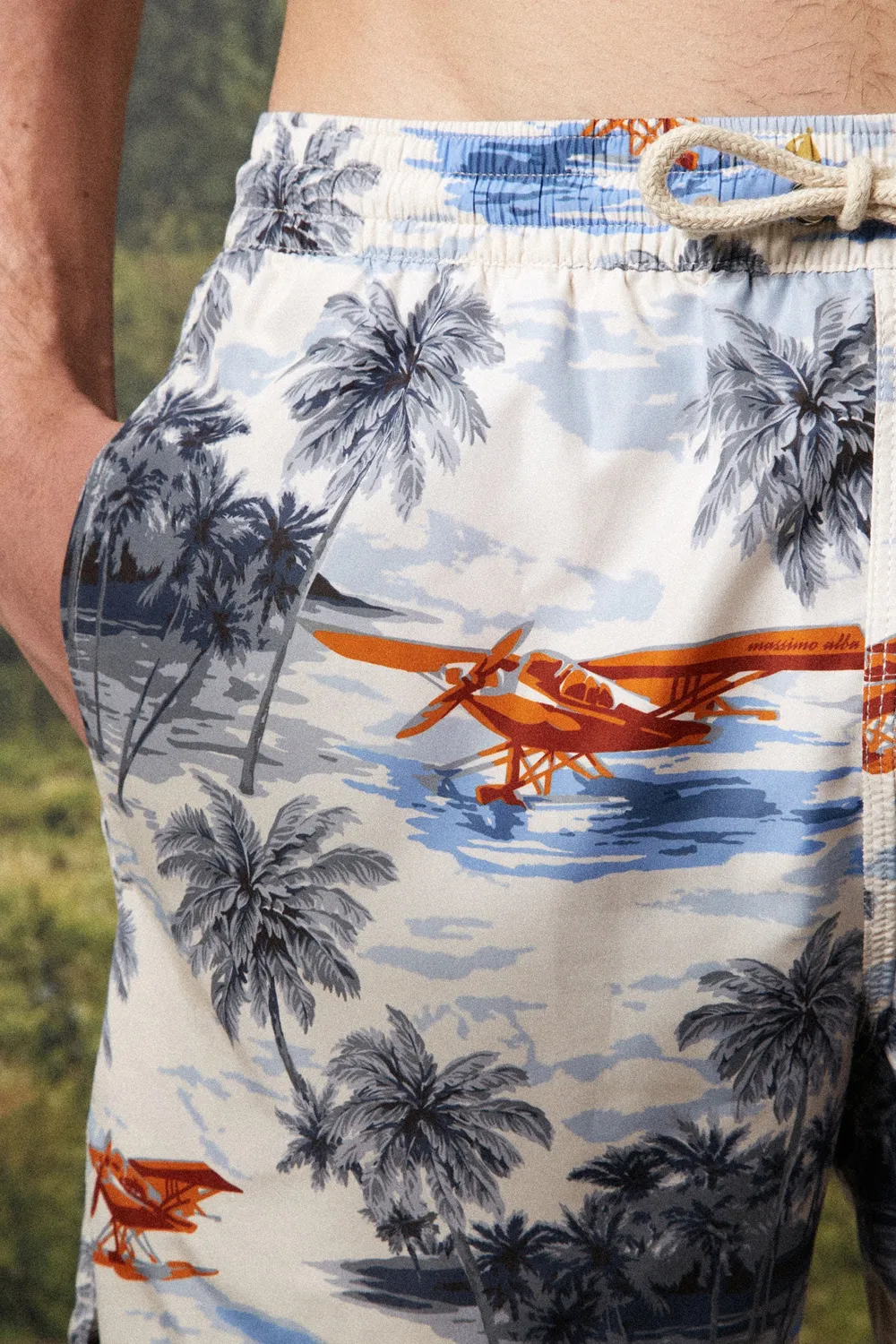 Massimo Alba Kite costume bagno uomo Bali in poliestere