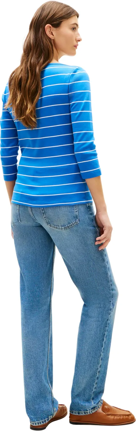 Tommy Hilfiger New Cody Maglia Donna L blu scollo barca