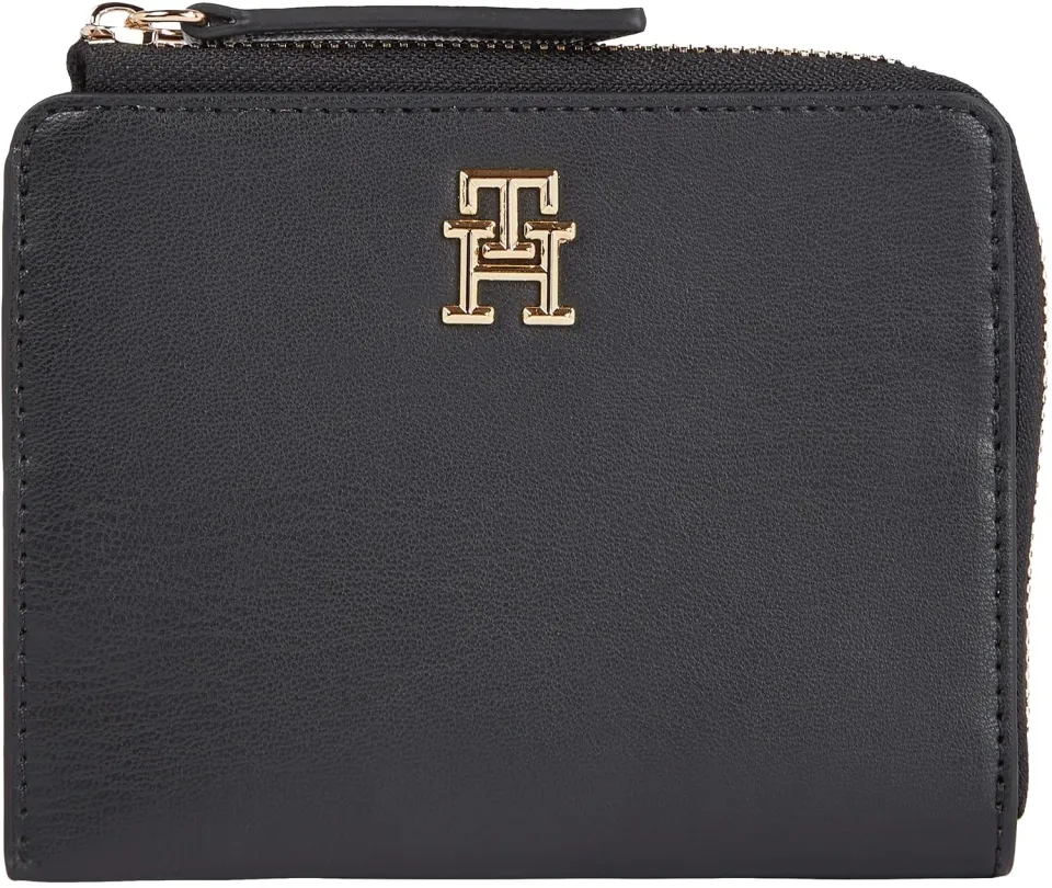Tommy Hilfiger Slim portafoglio piccolo donna nero 13x10