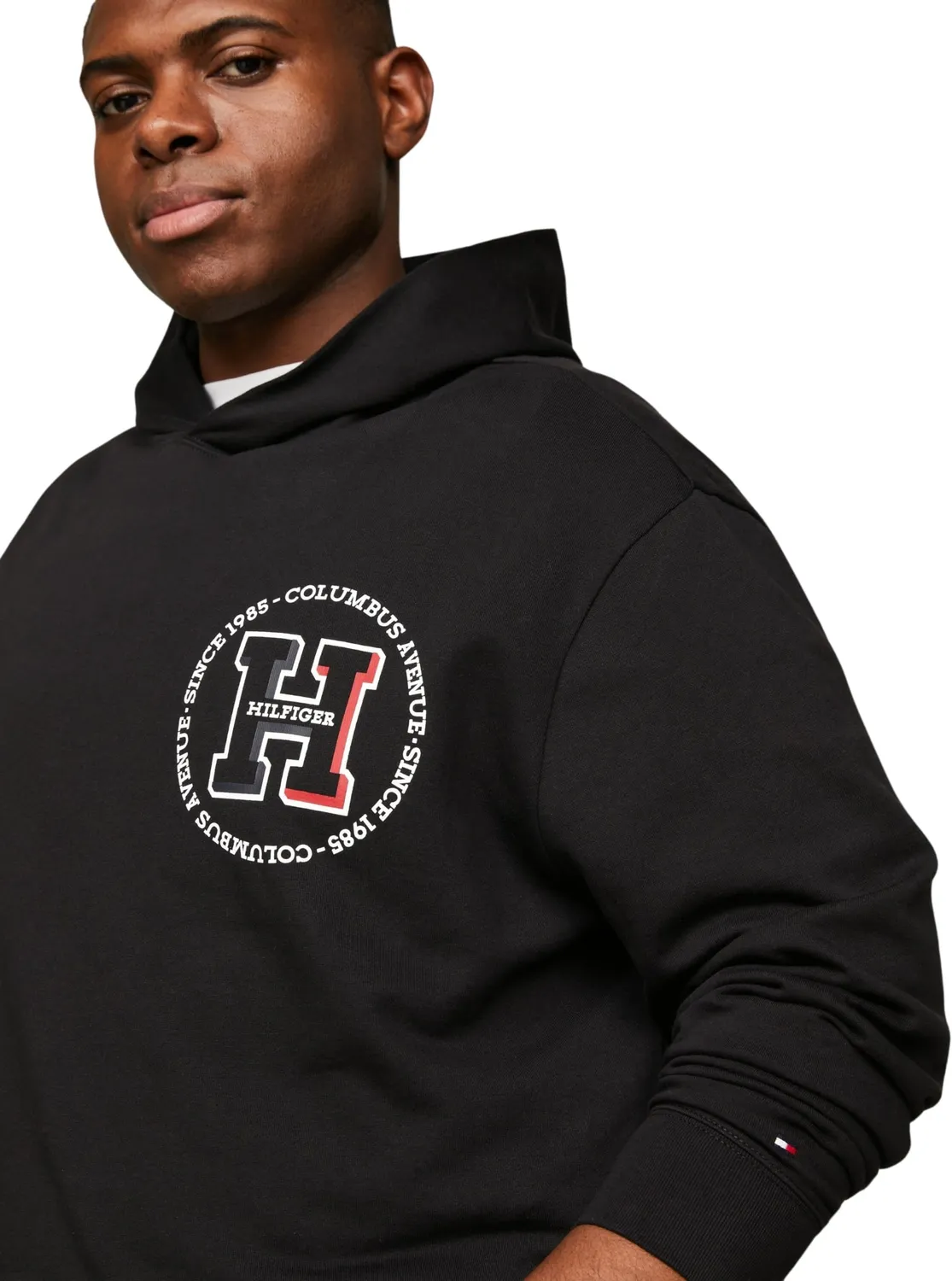 Tommy Hilfiger felpa con cappuccio nera XXL Plus