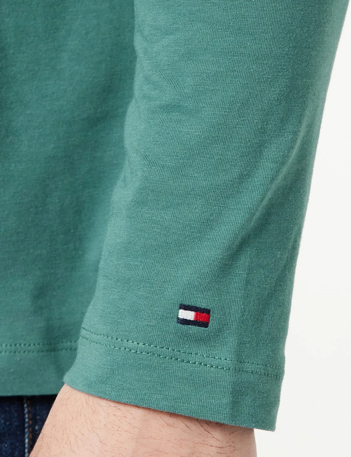 Tommy Hilfiger Pop Color maglietta uomo maniche lunghe verde
