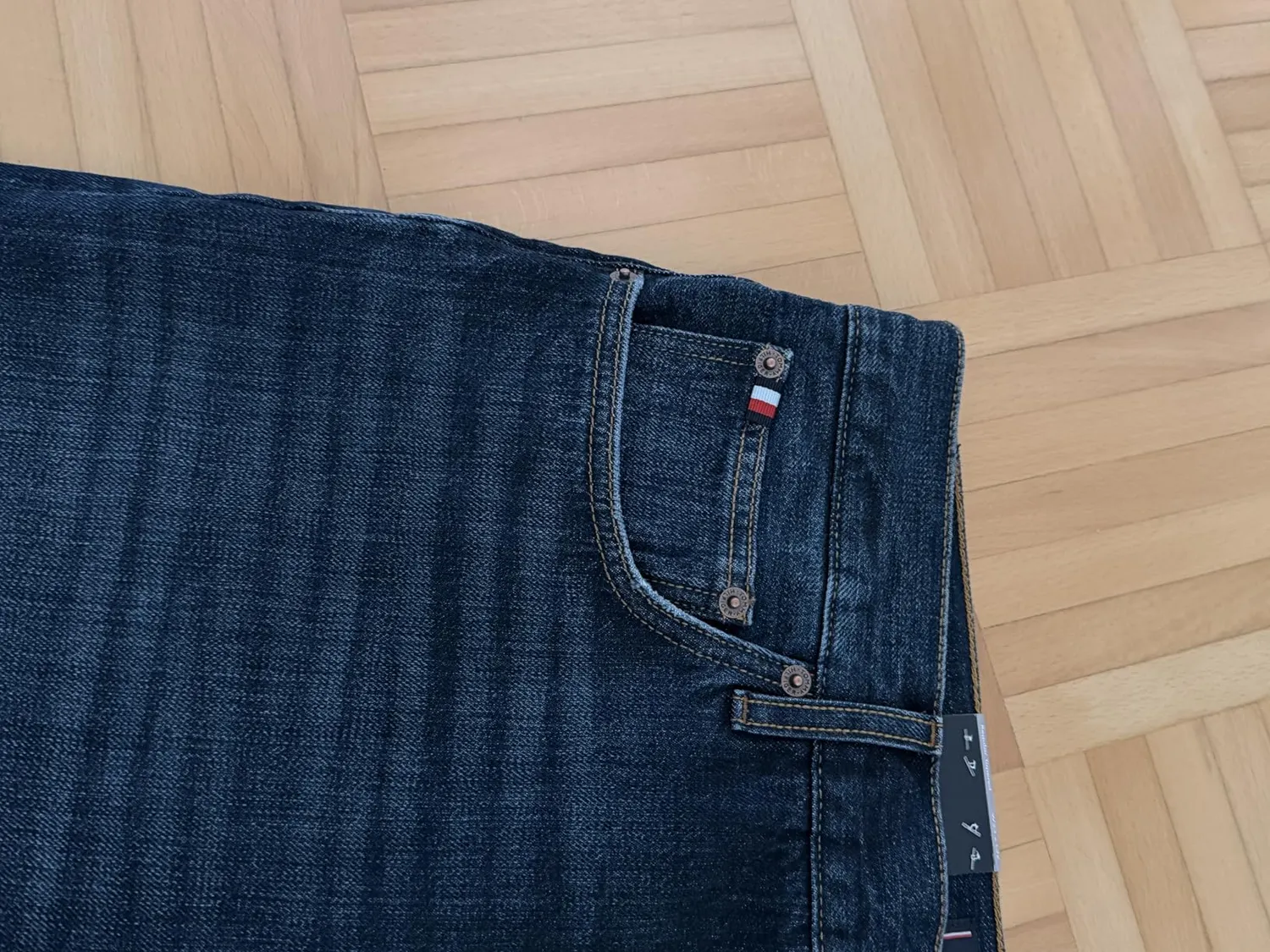 Tommy Hilfiger Harlem BAZ Ind MW0MW42327 jeans uomo 36W/32L scuro