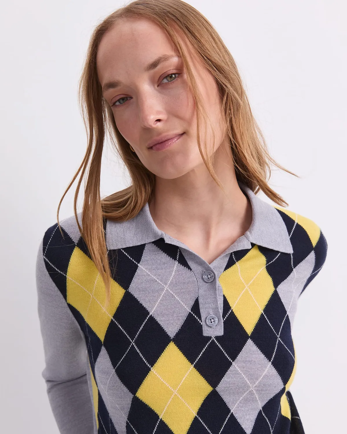 Sportscraft Francis polo merino uomo argyle
