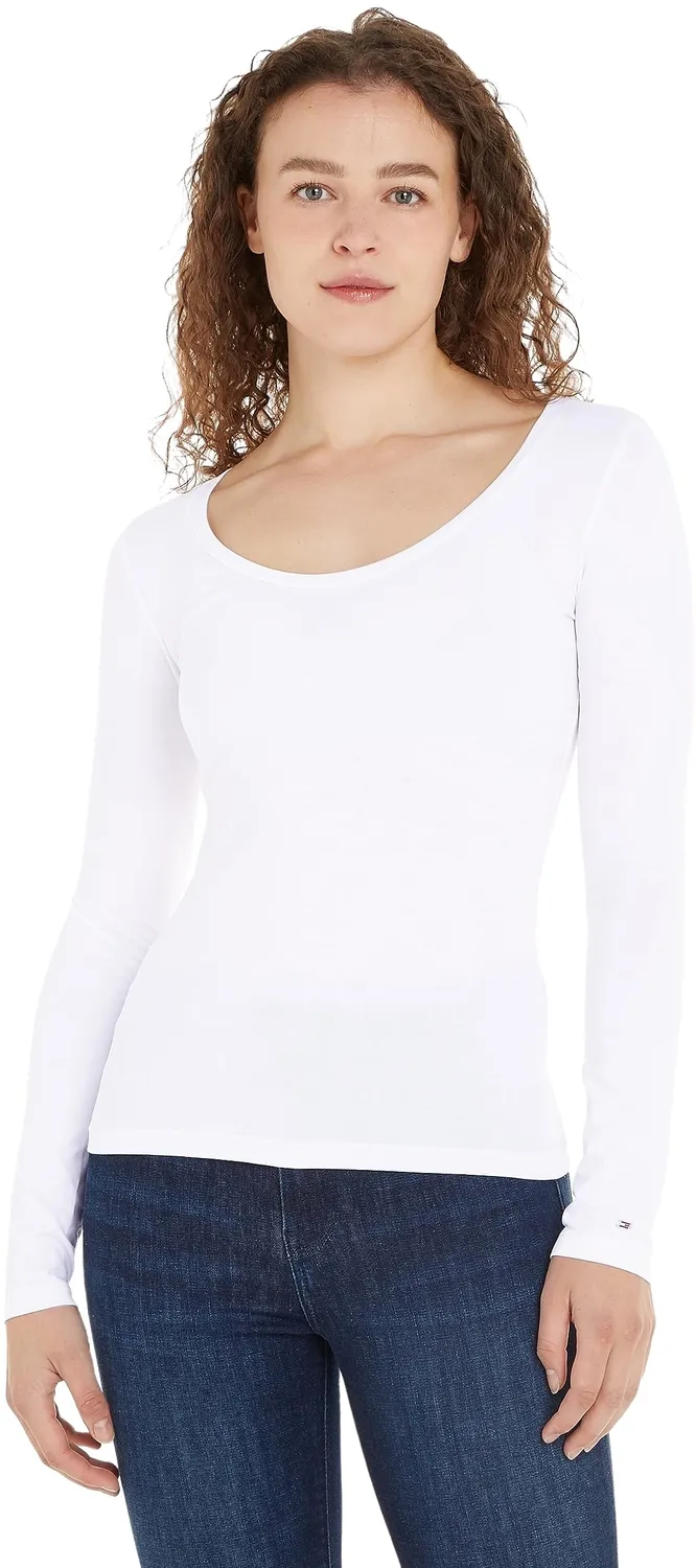Tommy Hilfiger Slim Modern Basic maglia donna maniche lunghe