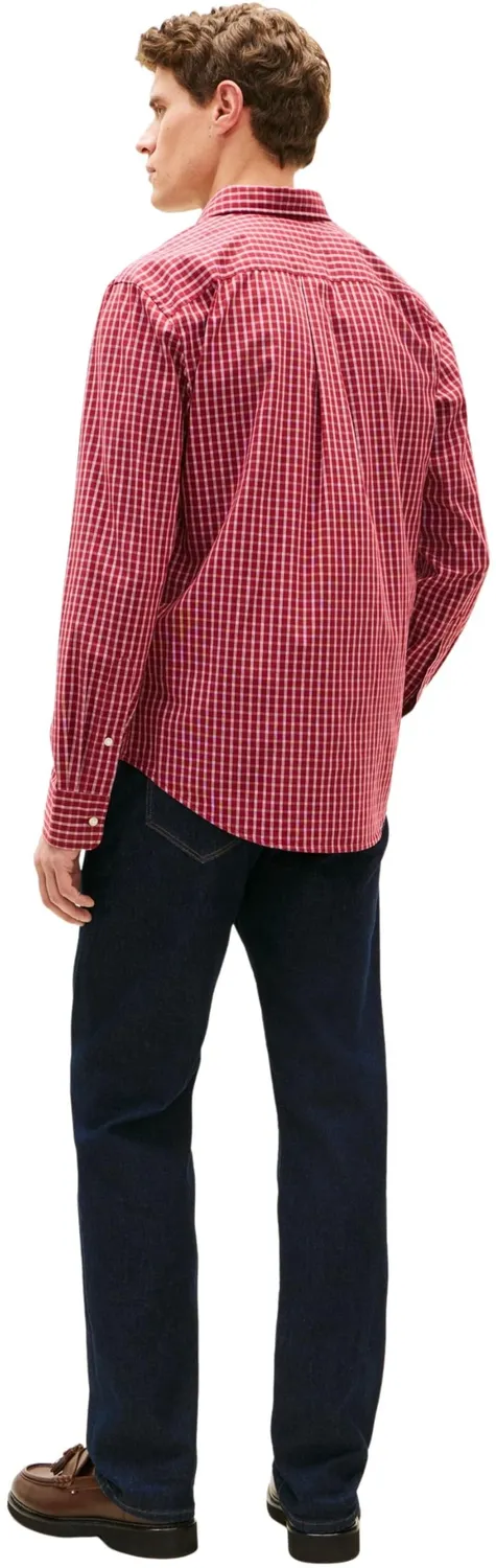 Tommy Hilfiger Flex Poplin MW0MW42430 Camicia Uomo L Check
