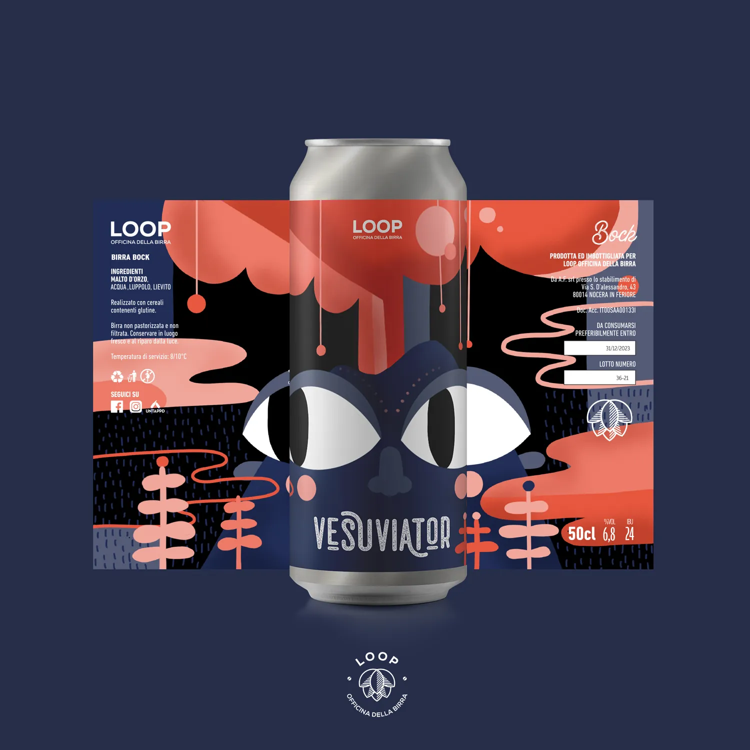 Loop Vesuviator birra Dunkel Bock 6,8%
