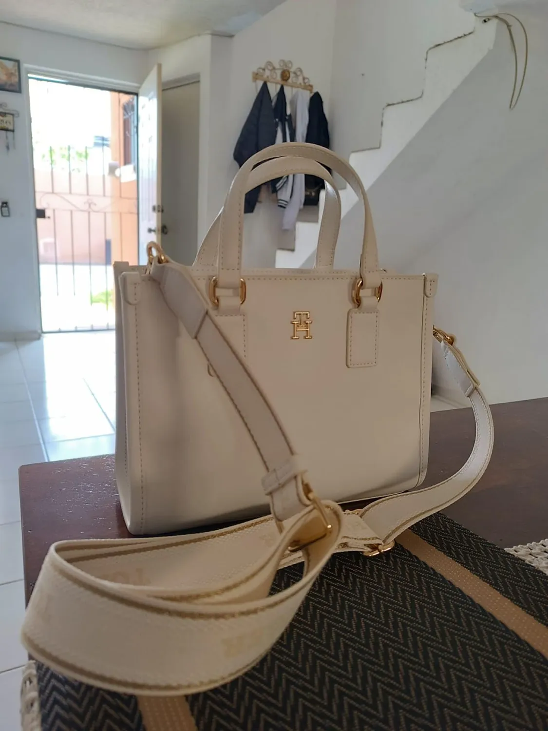 Tommy Hilfiger Monotype Mini Tote borsa donna blu