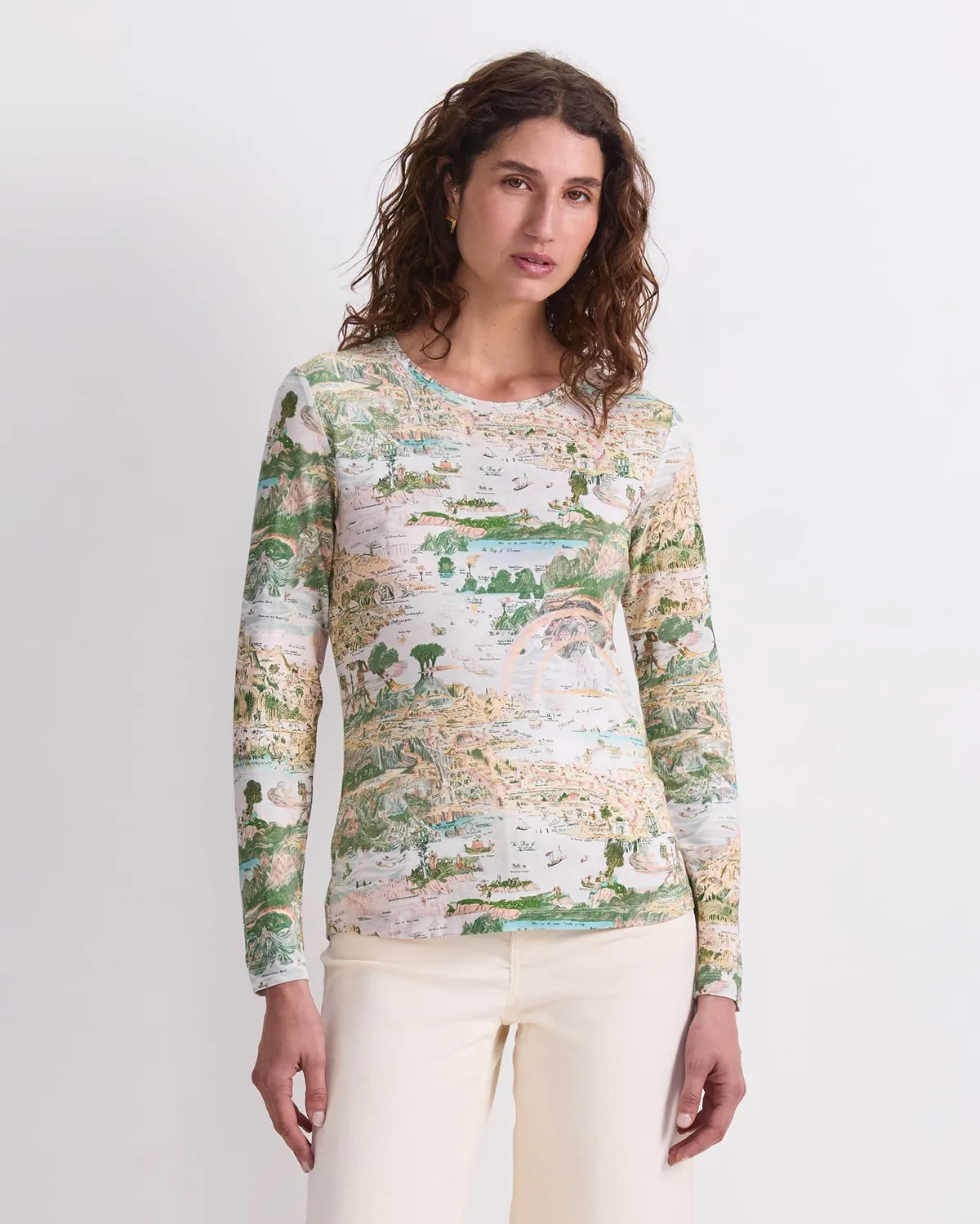 Sportscraft Story Map Liberty Magic maglietta stampata fitted