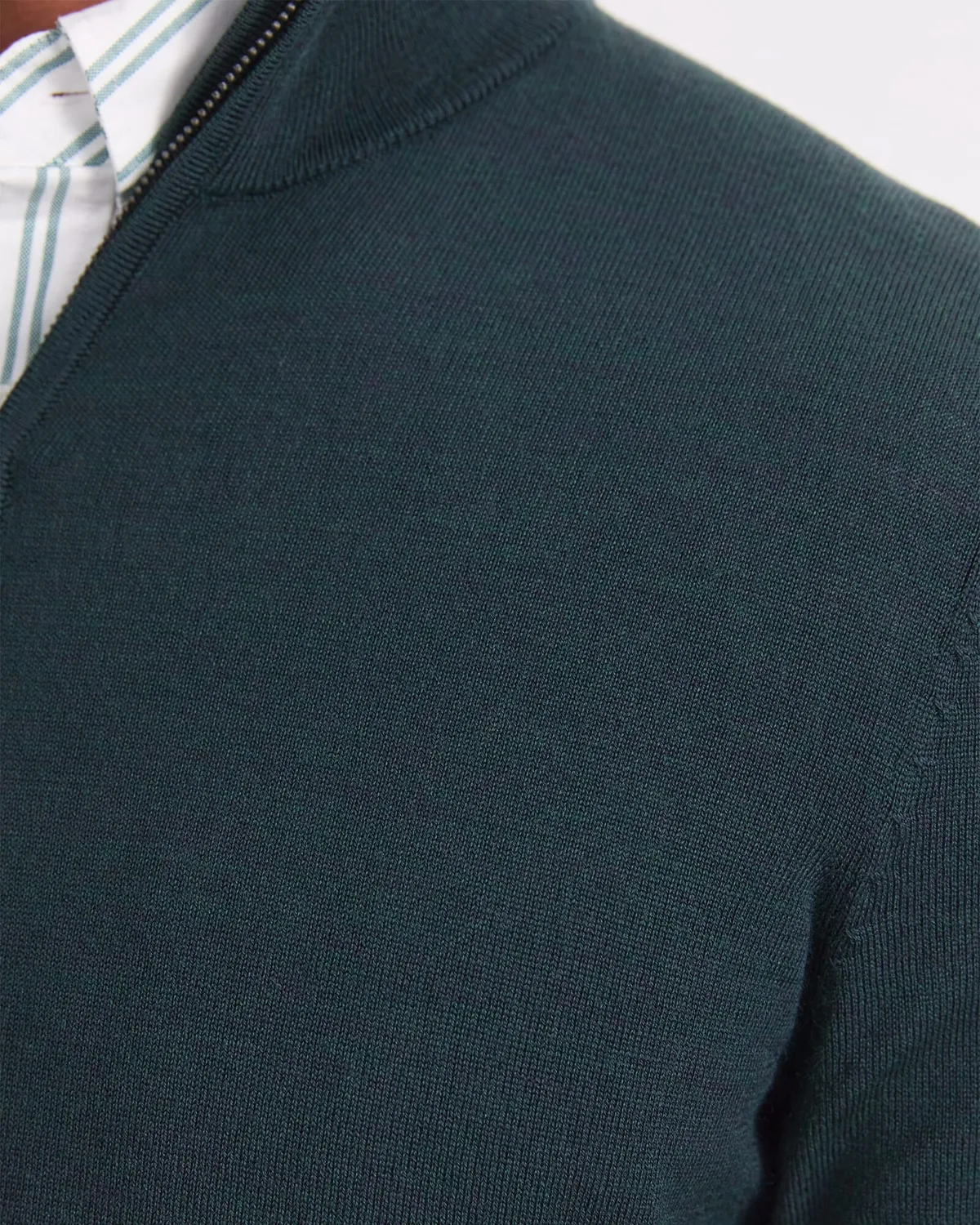 Sportscraft Merino maglione uomo lana zip corta