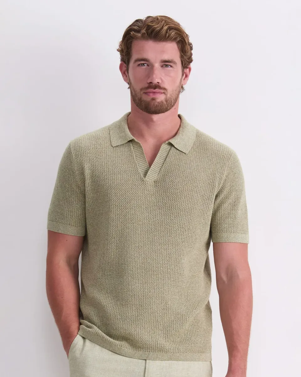 Sportscraft Arlo Knit polo uomo cotone traforato