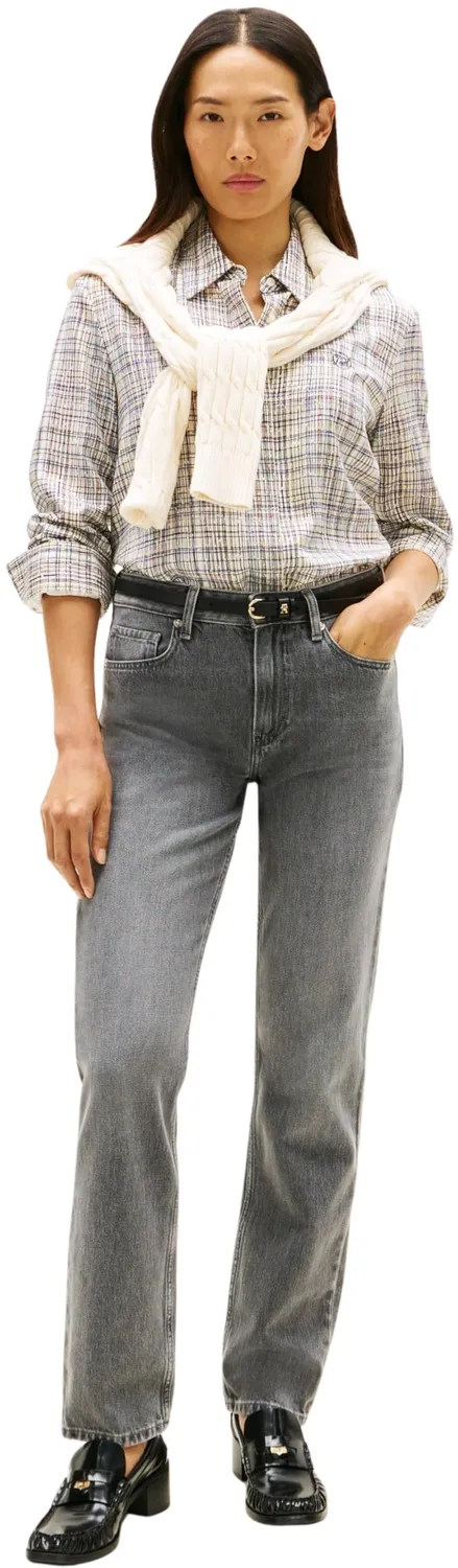 Tommy Hilfiger Classic Straight WW0WW47706 Jeans Donna Grigio 26W/30L