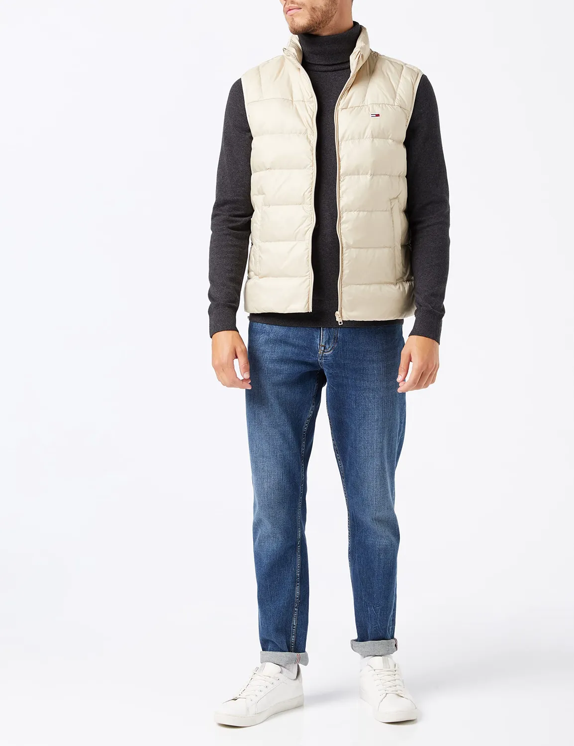 Tommy Hilfiger MW0MW28048 maglione uomo collo alto blu
