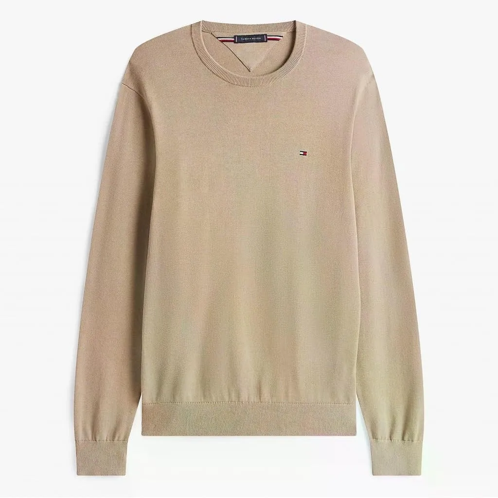 Tommy Hilfiger Essential Cotton Pullover Beige XXL