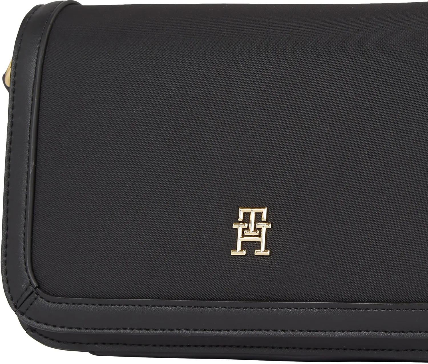 Tommy Hilfiger Essential Flap Crossover borsa donna nera piccola