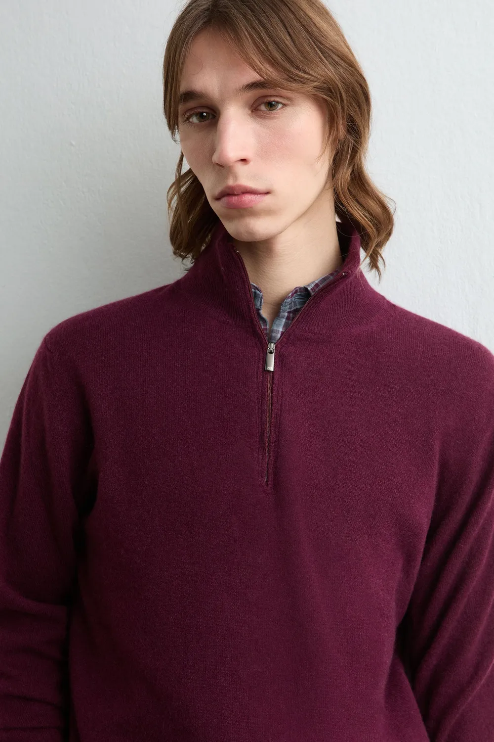 Massimo Alba Liam lupetto uomo mosto cashmere
