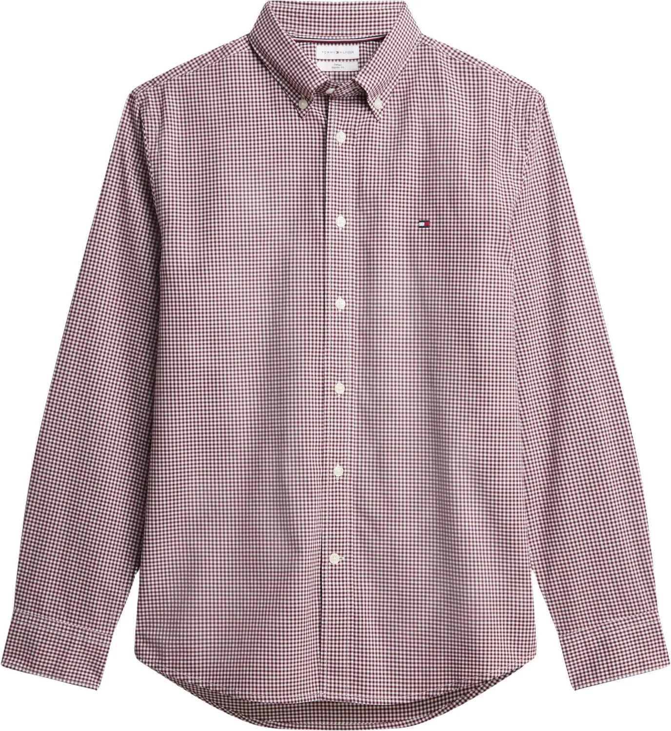 Tommy Hilfiger Flex Poplin Gingham camicia uomo quadri