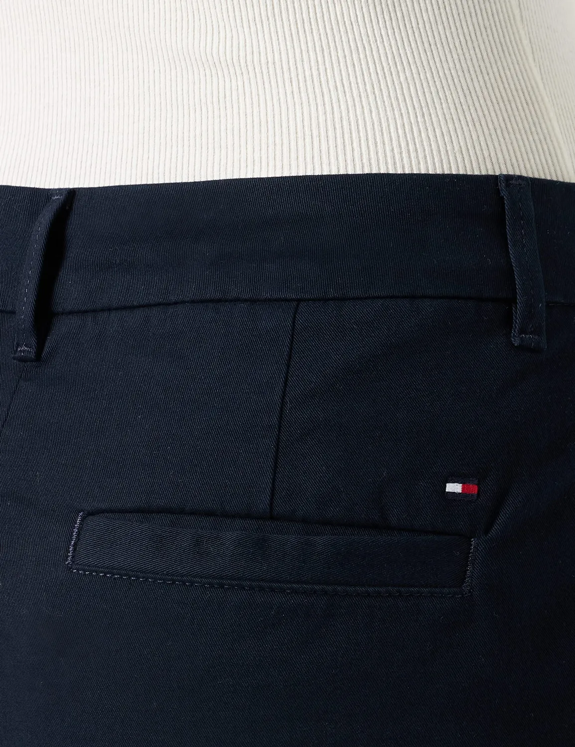 Tommy Hilfiger Cotton Straight WW0WW35694 pantaloni donna cotone dritti