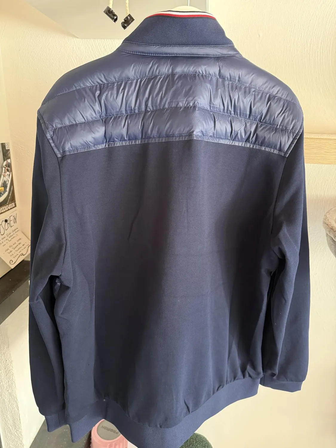 Tommy Hilfiger Mix Media Stand Collar Zip Felpa L blu