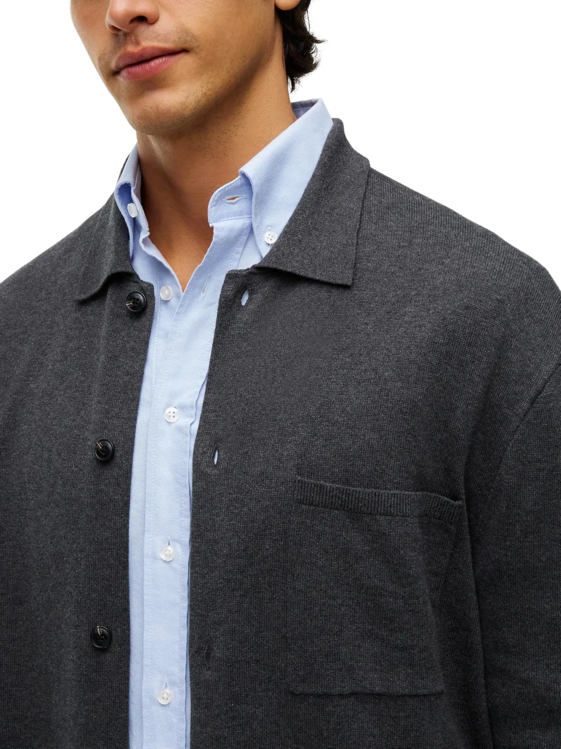 Tommy Hilfiger Essential Cotton Camicia Uomo Nero Cotone Maniche