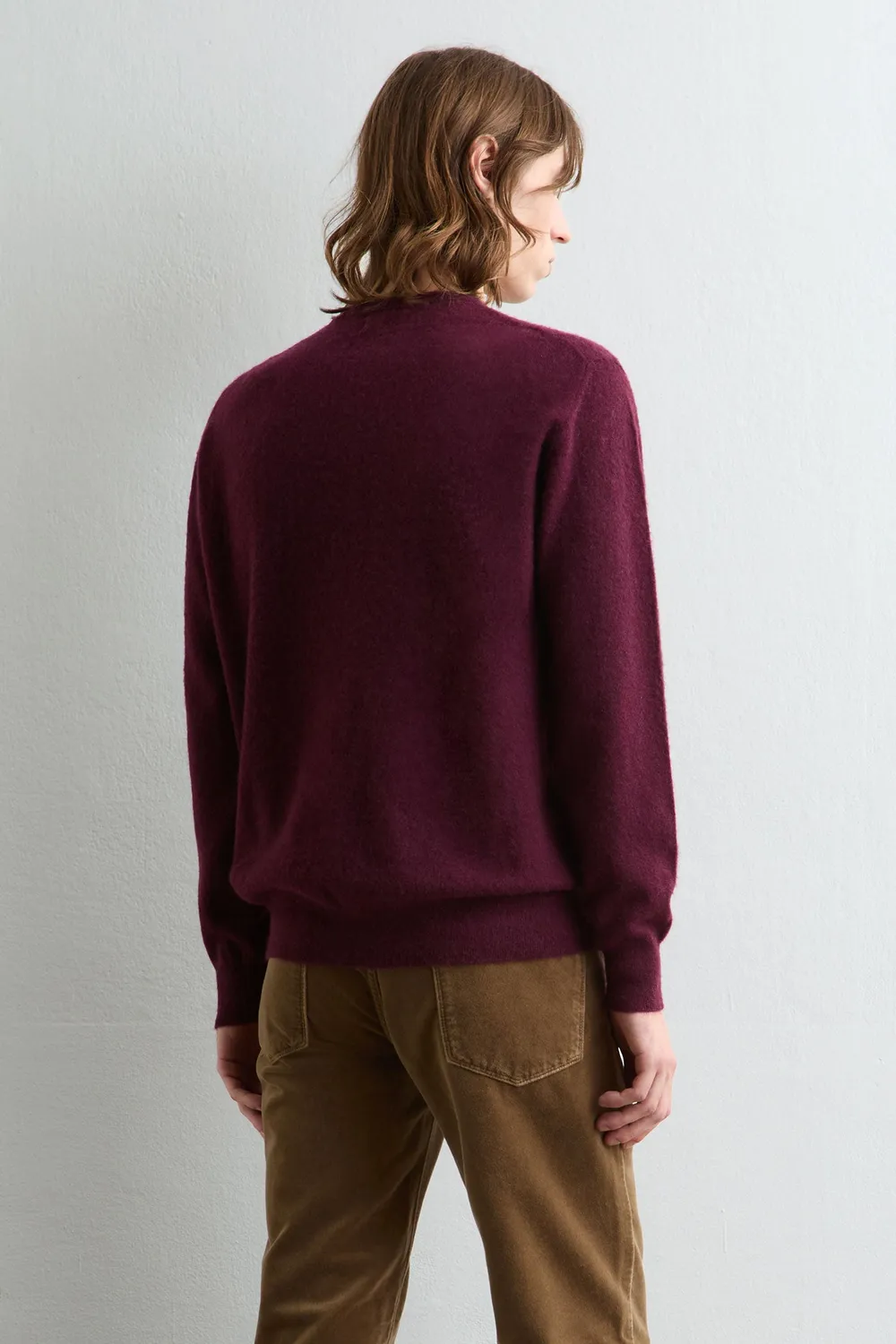 Massimo Alba Kane maglione uomo mosto cashmere