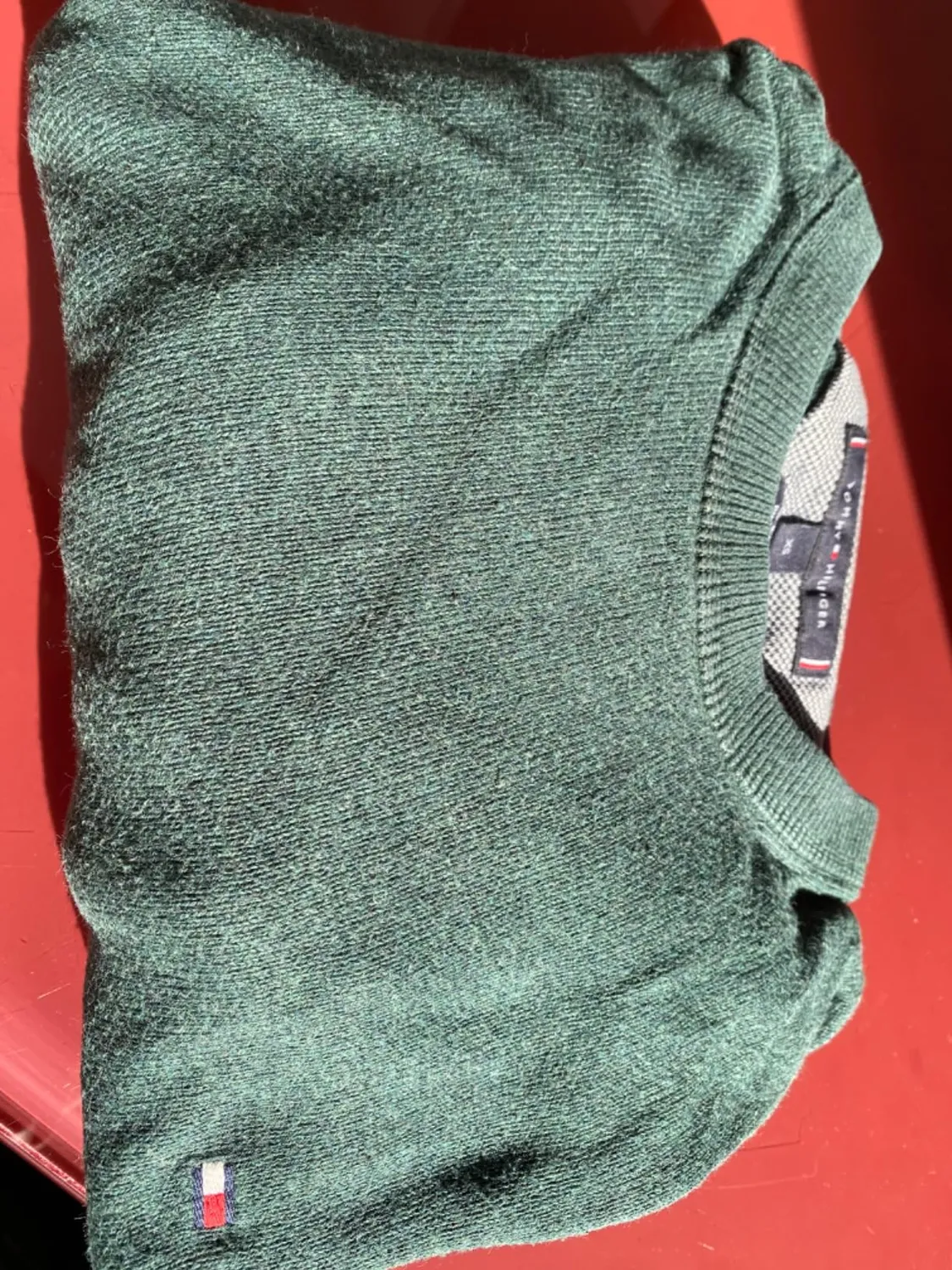 Tommy Hilfiger Essential Cotton maglione uomo blu desert sky