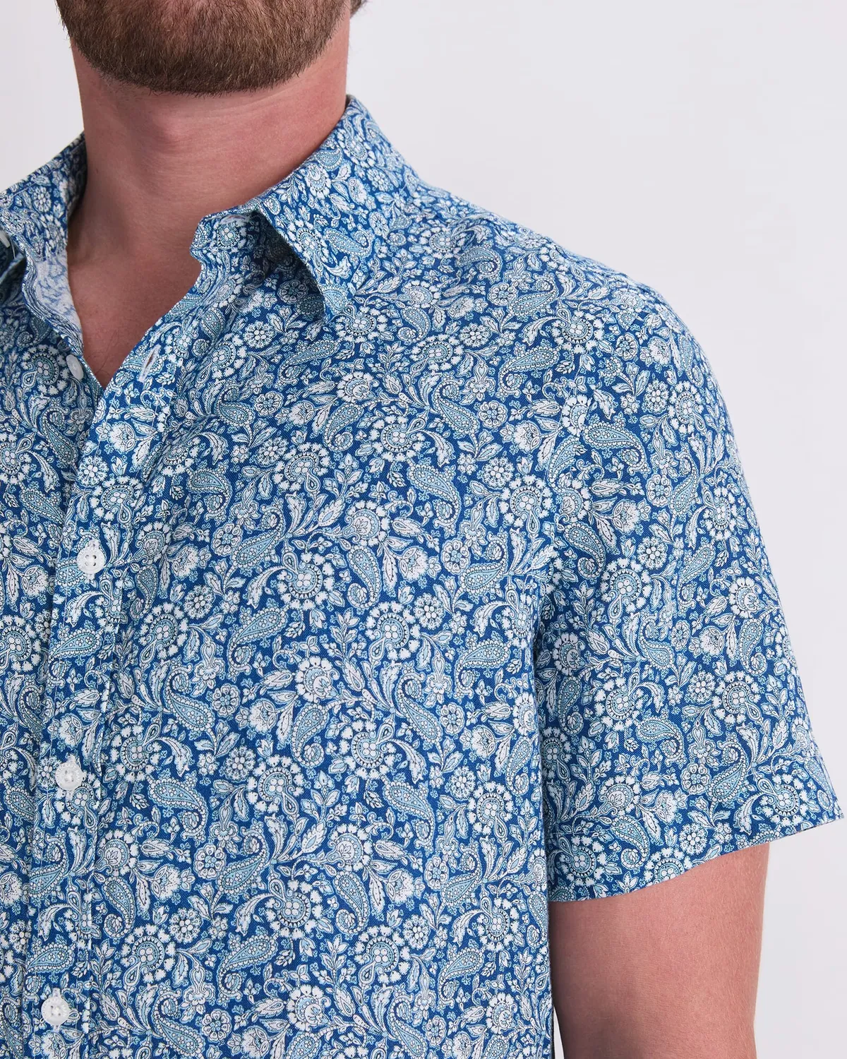 Sportscraft Theodore Liberty 208219 camicia lino maniche corte