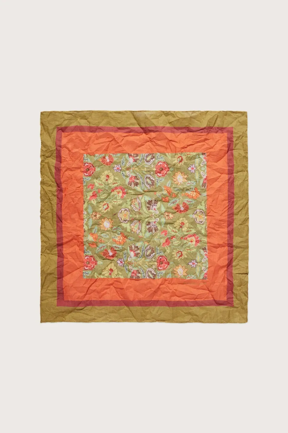 Massimo Alba Hanky1 fazzoletto voile cotone guacamole