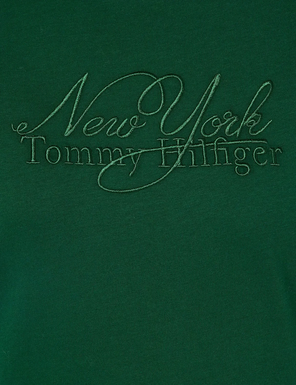 Tommy Hilfiger WW0WW37351 t-shirt donna in cotone spazzolato