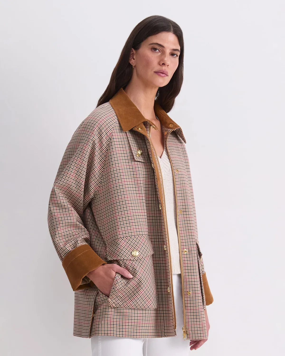 Sportscraft Sara Barn giacca trapuntata check heritage