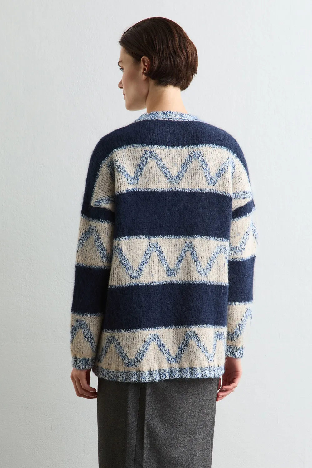 Massimo Alba Juliet maglione lana alpaca Blu