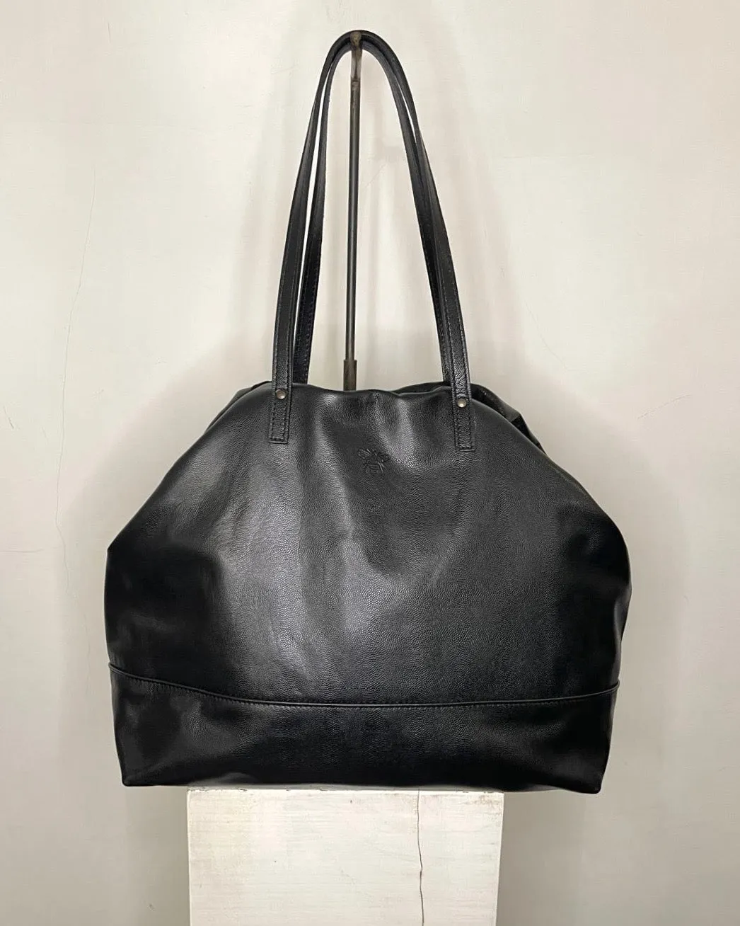 LOL Roma Cleofe borsa shopper nero in pelle