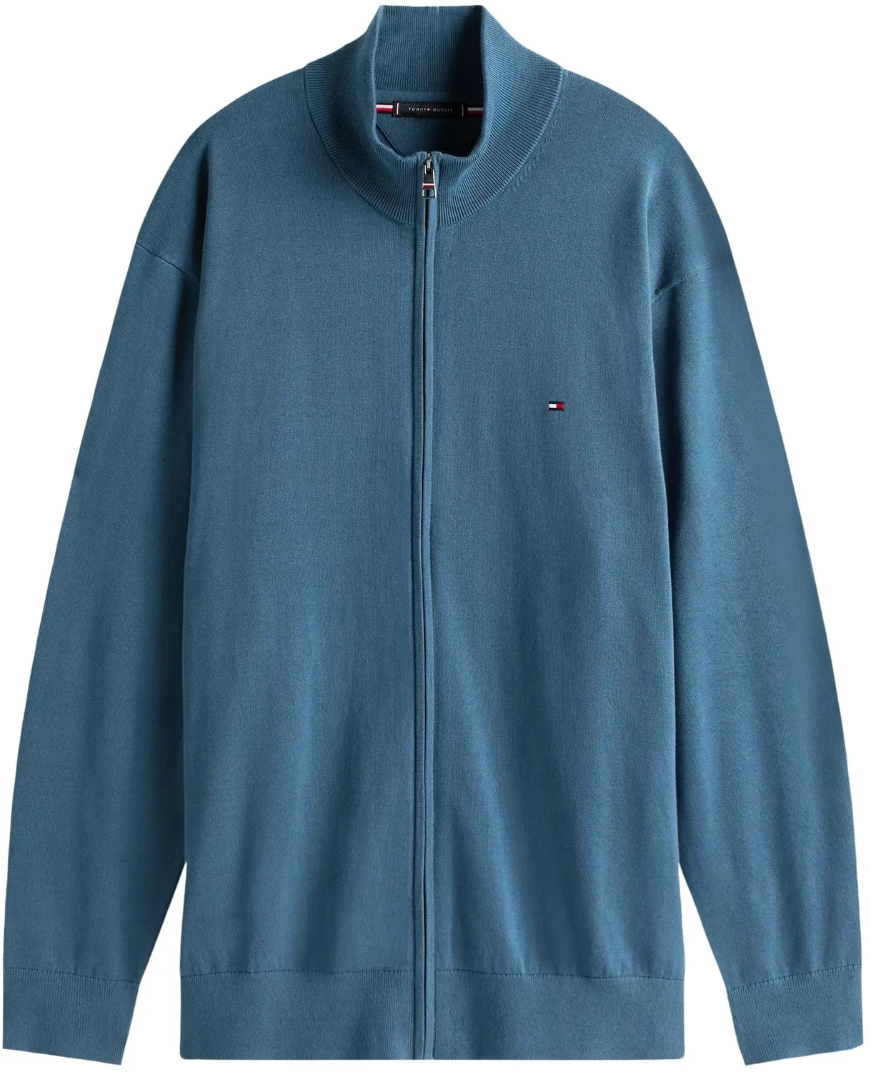 Tommy Hilfiger Essential Cotton Zip maglione uomo con cerniera