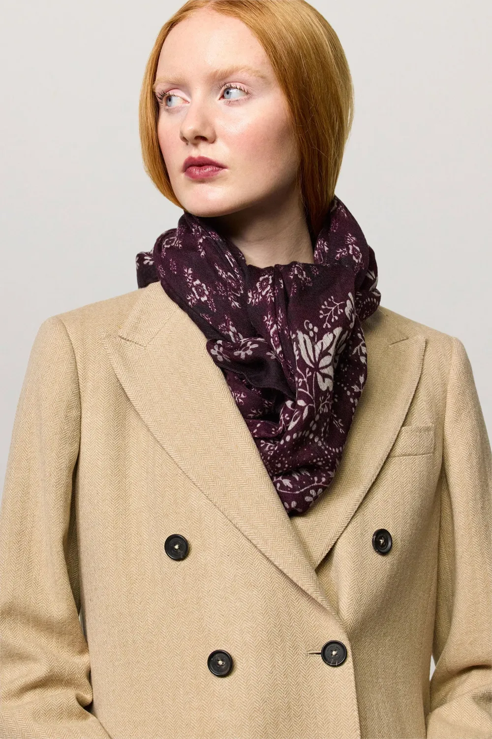 Massimo Alba Stole stola black bean cashmere seta