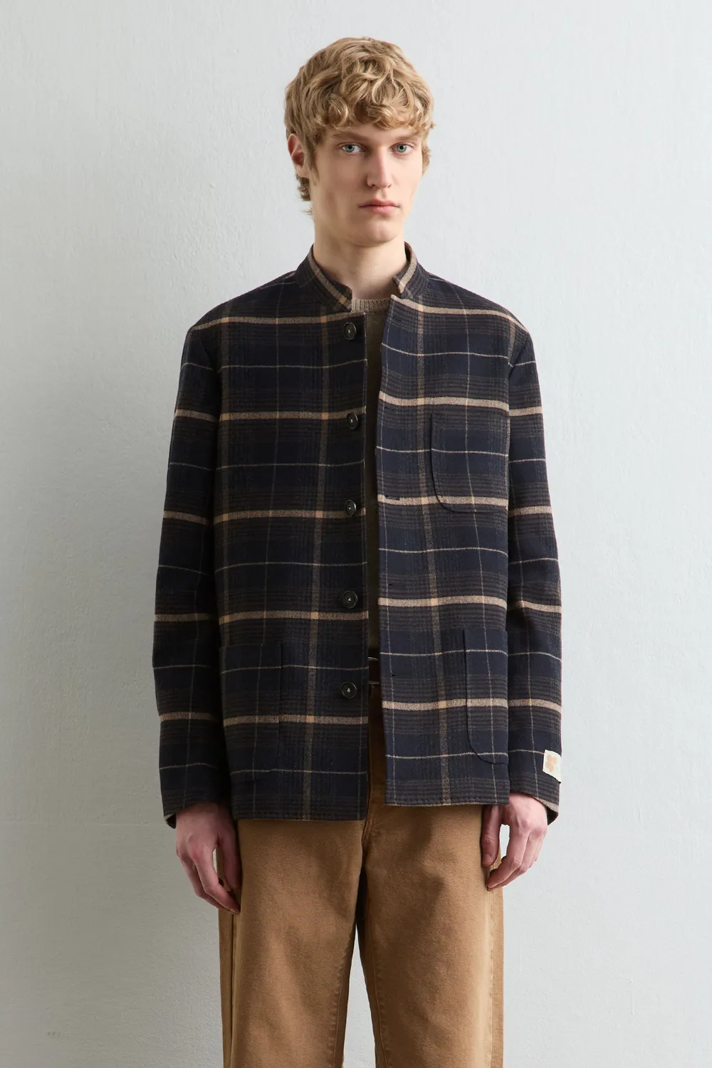 Massimo Alba BALI giacca monopetto blu lana cashmere