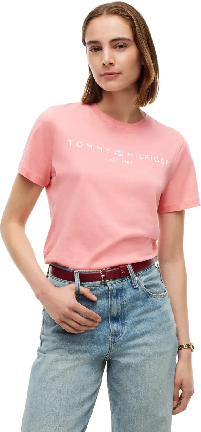 Tommy Hilfiger Corp Logo maglietta rosa L