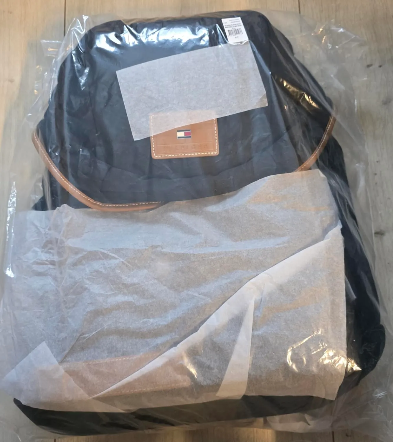 Tommy Hilfiger Flag zaino uomo marrone Dark Peanut poliestere