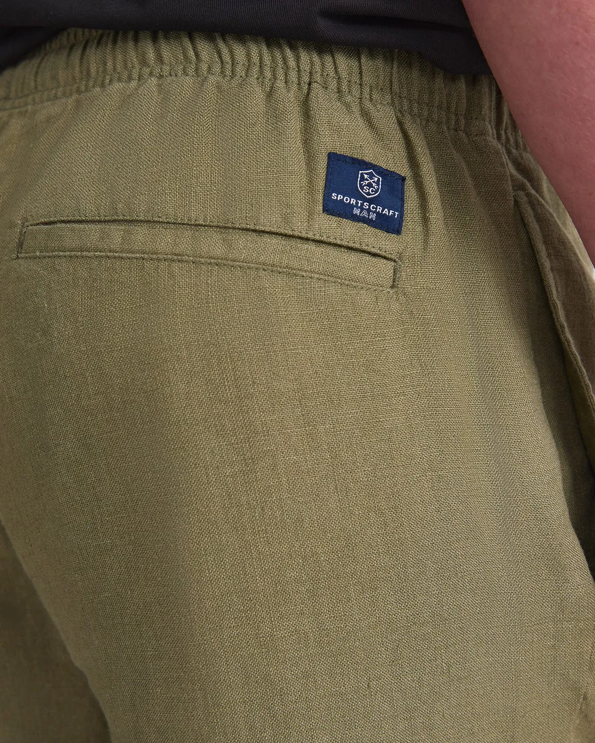 Sportscraft Caffery pantaloni in lino gamba dritta