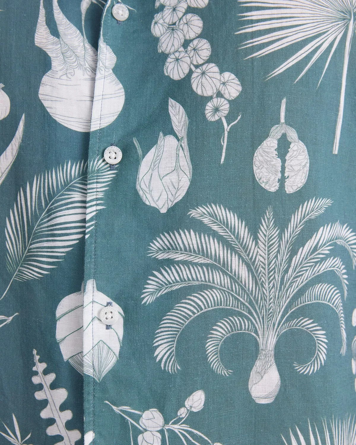 Sportscraft Silas Resort camicia lino fantasia botanica