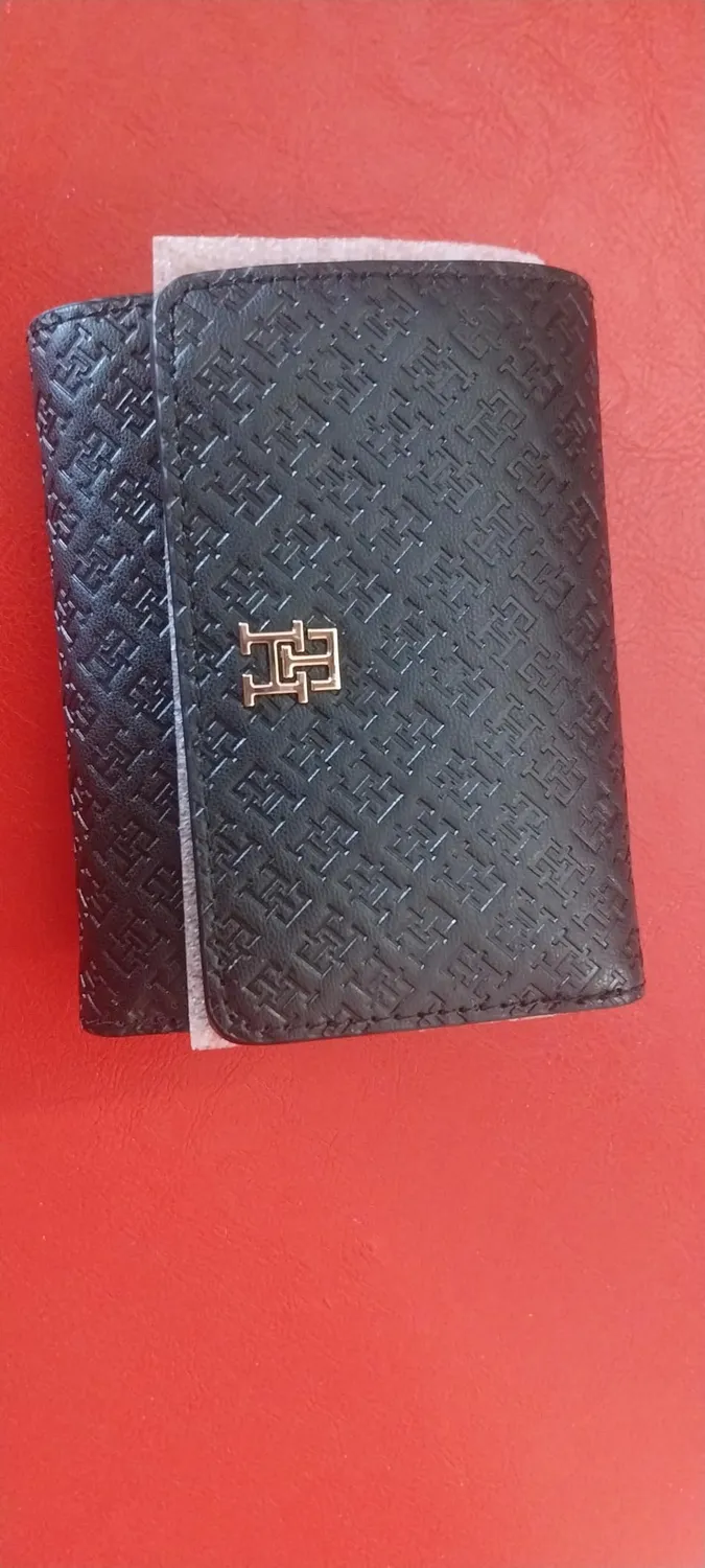 Tommy Hilfiger TH Icon Trifold Mono AW0AW18484 Portafoglio Nero