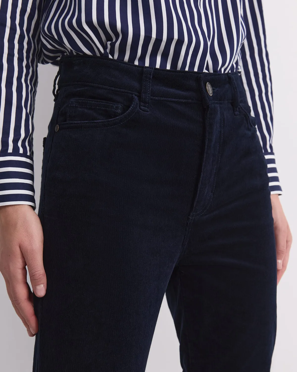 Sportscraft Cleo jeans velluto donna vita alta straight