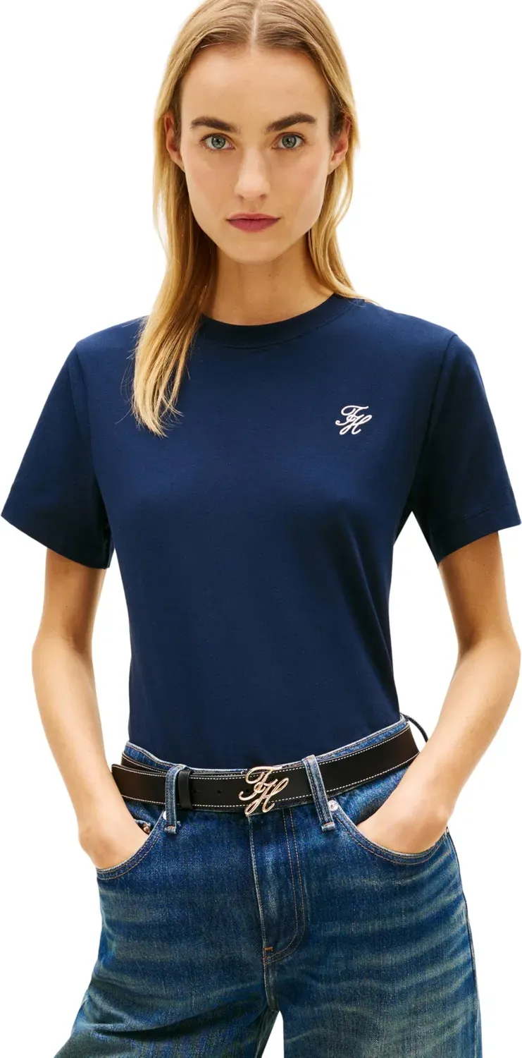 Tommy Hilfiger TH Script WW0WW47809 Maglietta Donna M