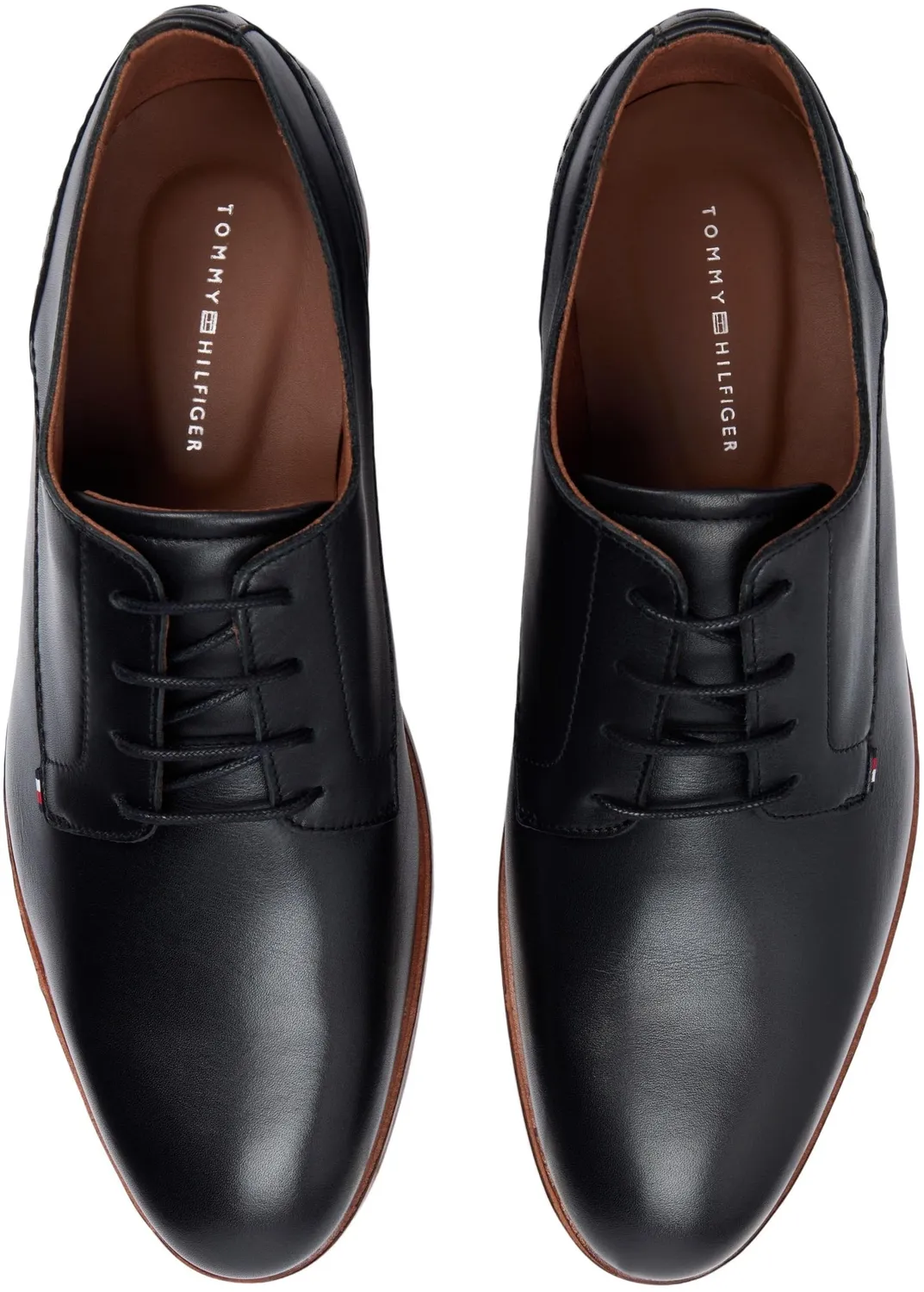 Tommy Hilfiger FM0FM05777 derby uomo nere pelle