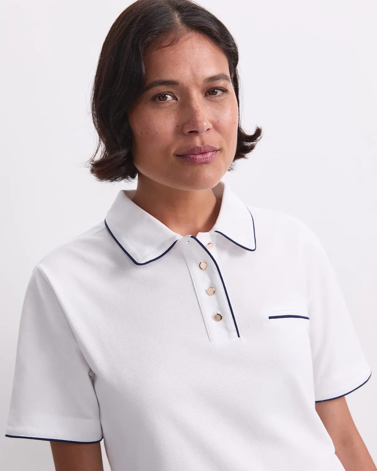 Sportscraft Tara Tipped Pique polo cotone