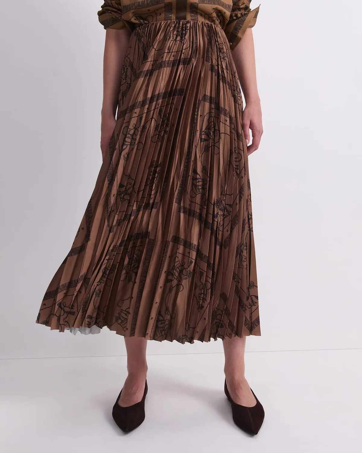 Sportscraft Sadie gonna midi plissettata fantasia