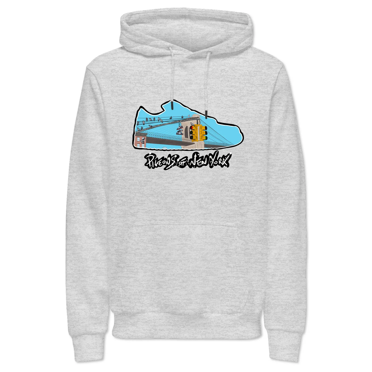 Solemate Pigeons of New York felpa nera cotone bio