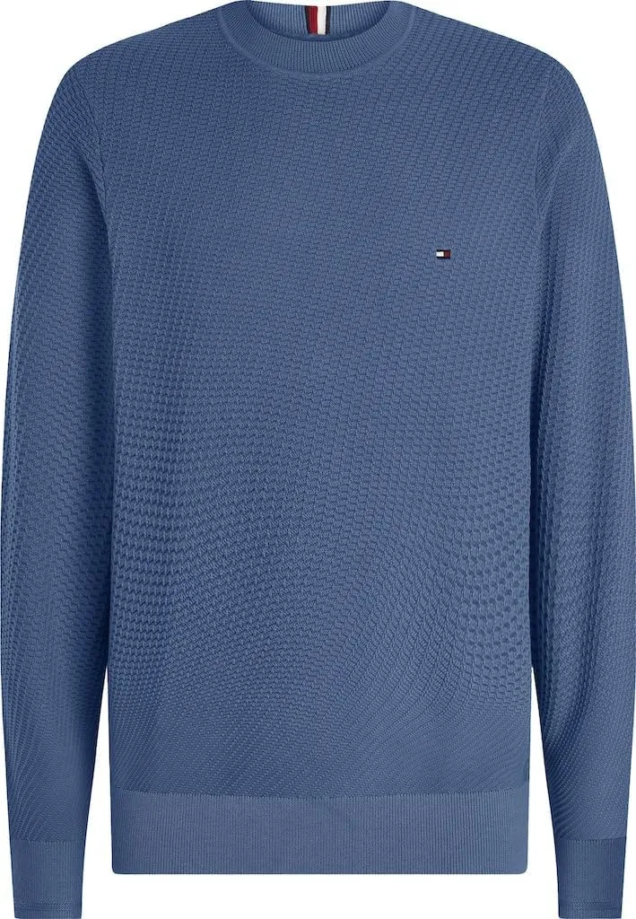 Tommy Hilfiger Rectangular Structure maglione uomo grigio M