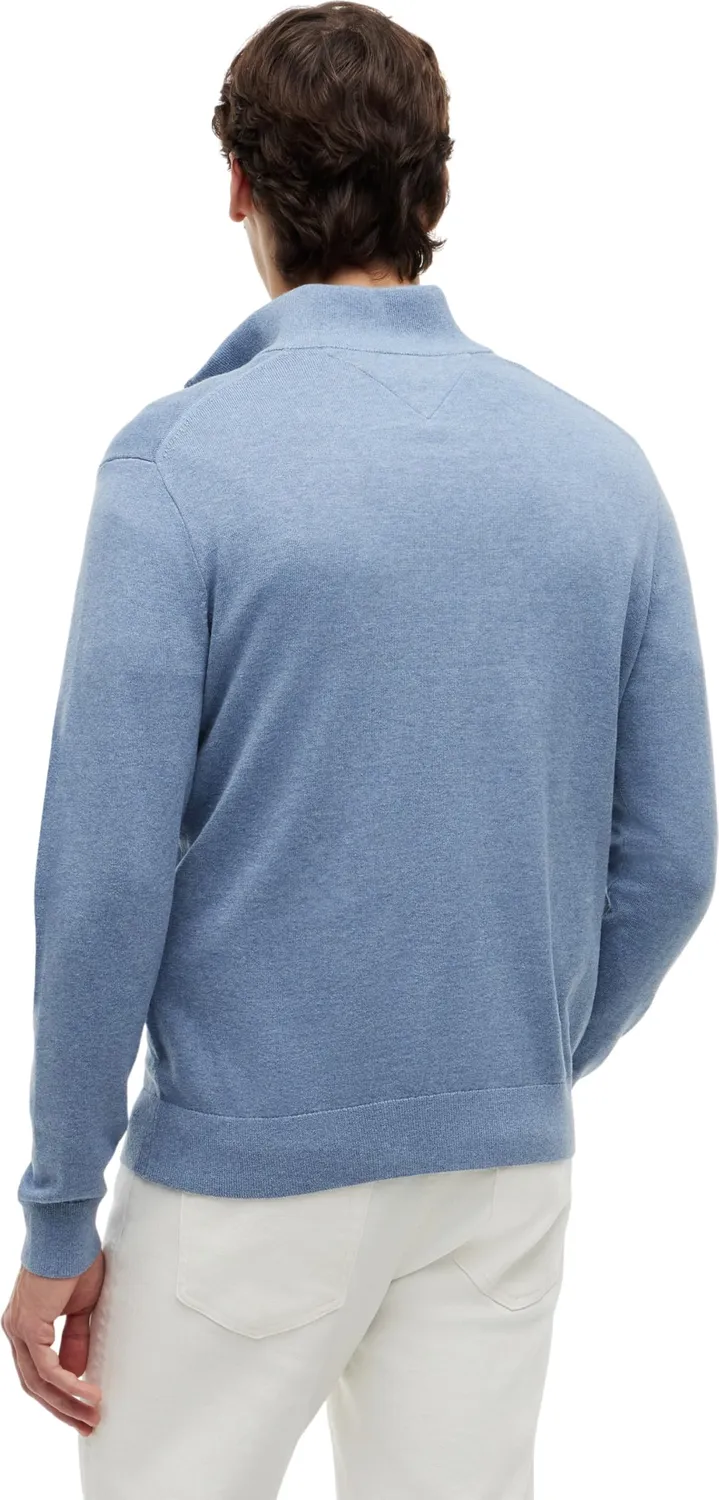 Tommy Hilfiger Essential Cotton Zip Mock MW0MW37331 Maglione L