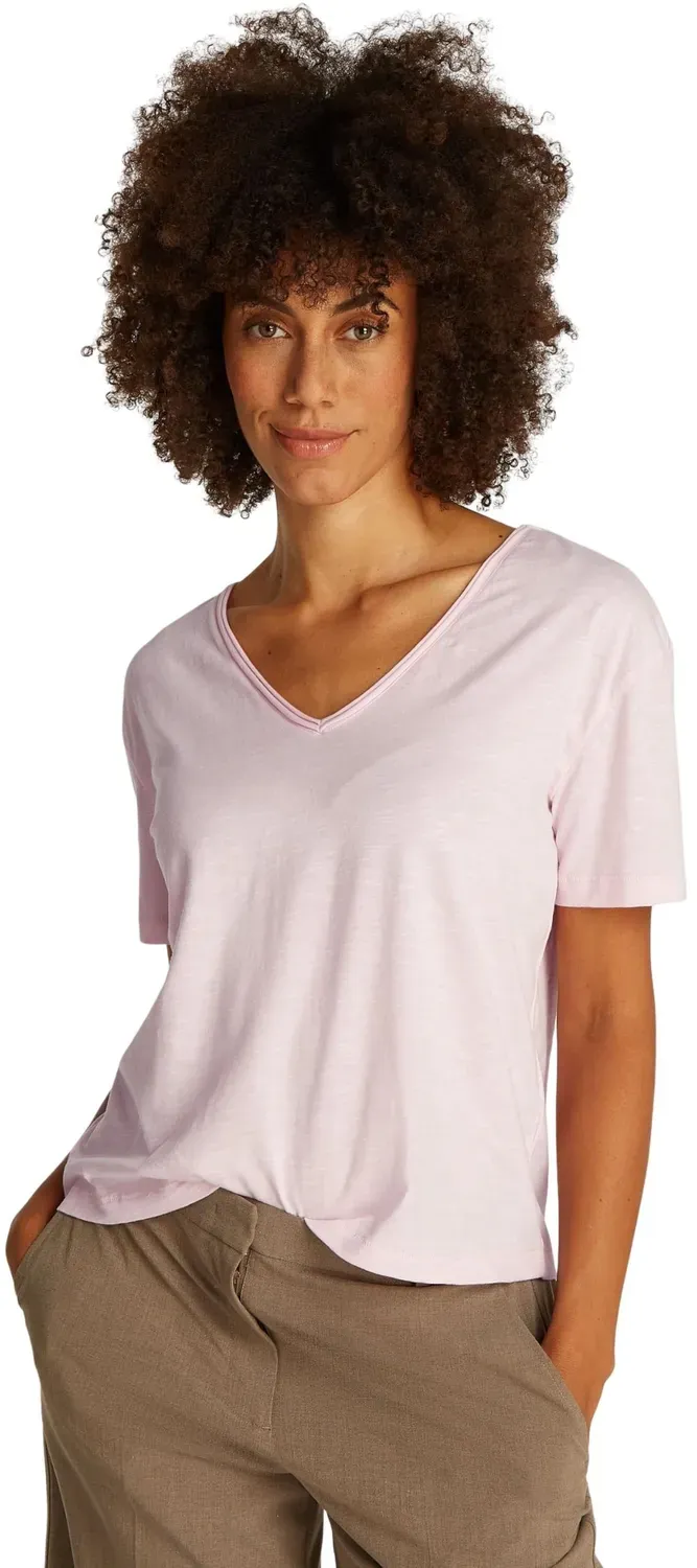 Tommy Hilfiger scollo V t-shirt donna rosa S